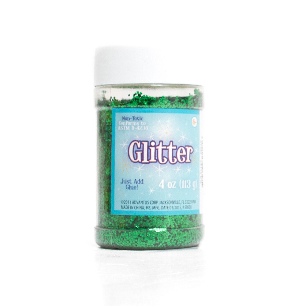 Craft Supplies, Art & School, Sulyn, Glitter, 4 ounce, 54917, Kelly Green